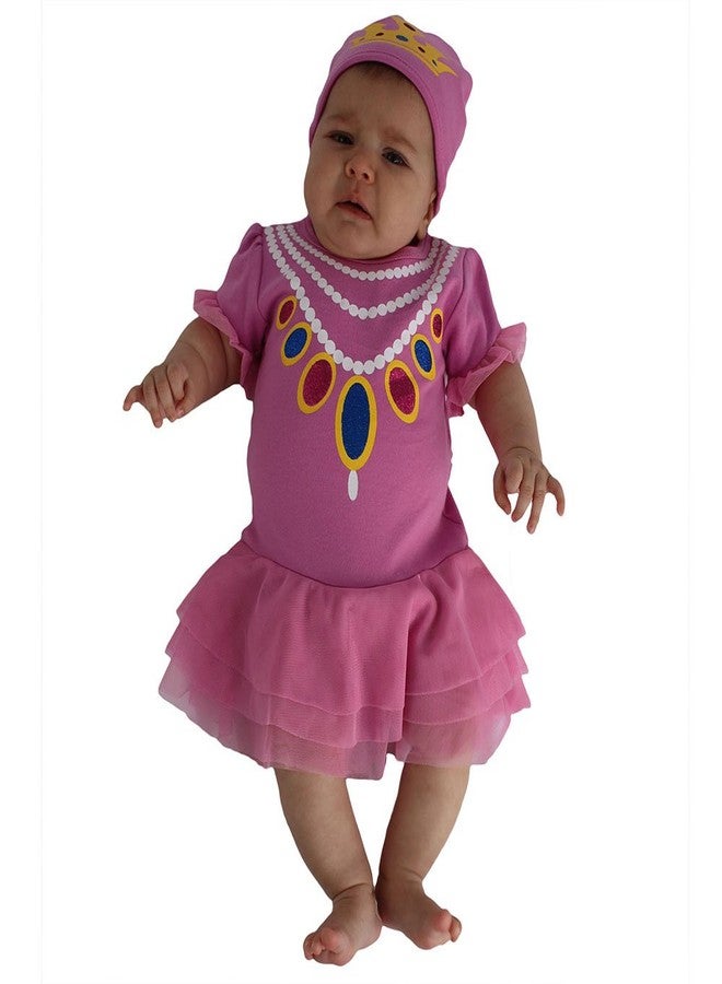 Sozo Baby-Girls Newborn Princess Bodysuit and Cap Set, Pink, 3-6 Months - Image 1