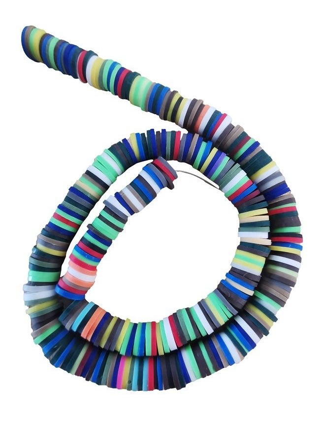 Generic Jewelry Making Polymer Colorful Round Handmade Heishi Beads for Necklace Bracelet Earring Pendant and Anklet Craft Making  - Image 1