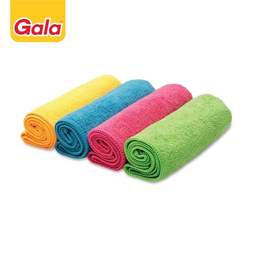 Gala Microfiber Cleaning Cloth/ Towels Set of 4 Kitchen Wipes, Microfiber Cloth for car, bike cleaning and home cleaning, Glass cleaning cloth, (Multicolor) - Image 3