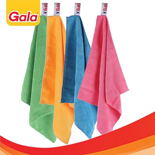 Gala Microfiber Cleaning Cloth/ Towels Set of 4 Kitchen Wipes, Microfiber Cloth for car, bike cleaning and home cleaning, Glass cleaning cloth, (Multicolor) - Image 4