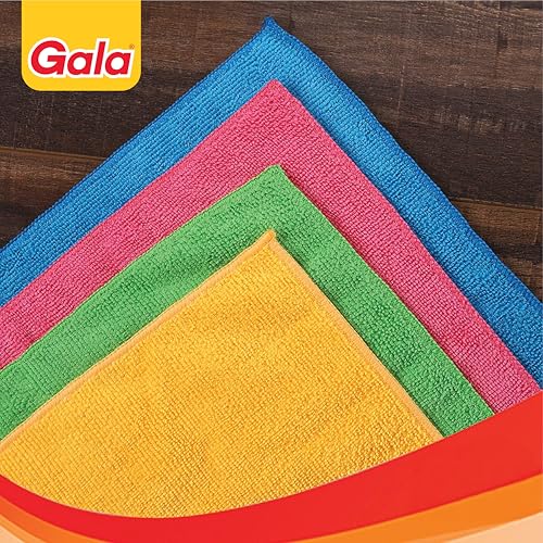Gala Microfiber Cleaning Cloth/ Towels Set of 4 Kitchen Wipes, Microfiber Cloth for car, bike cleaning and home cleaning, Glass cleaning cloth, (Multicolor) - Image 2