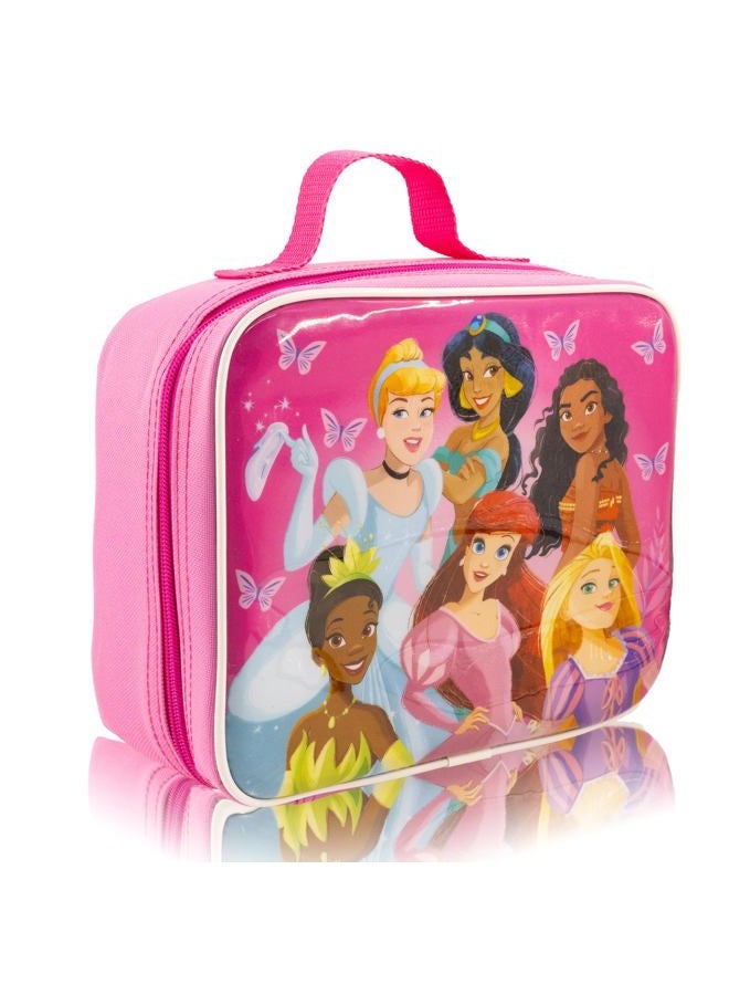 Fast Forward Disney Princess Lunch Box for Kids | Insulated Lunch Bag Lunch Box for Girls, Boys, Unisex, Toddlers| Disney Princess Pink Reusable Lunchbox - Image 2