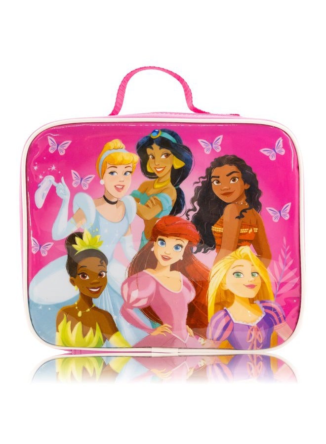 Fast Forward Disney Princess Lunch Box for Kids | Insulated Lunch Bag Lunch Box for Girls, Boys, Unisex, Toddlers| Disney Princess Pink Reusable Lunchbox - Image 1