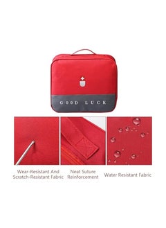 erorex First Aid Kit Bag Red, Empty Medical Storage Bag Survival Medical Kit, Portable Large Emergency Medical Supplies Pouch Bag for Home Outdoor Camping Hiking Travel  - Image 4