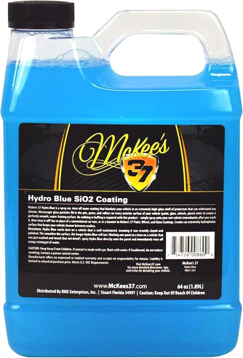 McKee's 37 Hydro Blue SiO2 Coating, 64 oz - Superior Shine & Protection - Image 1