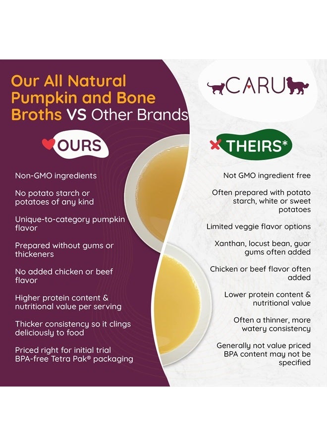 CARU - Daily Dish Pumpkin Broth Meal Topper for Dogs & Cats - Savory Pour-Over Broth - 1.1 lbs. - Image 3