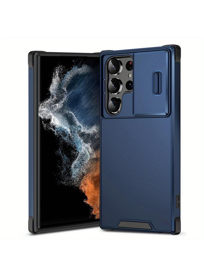 S-TOP Case For Samsung Galaxy S22 Ultra 5G Sliding Camshield TPU + PC Phone Case - Image 1