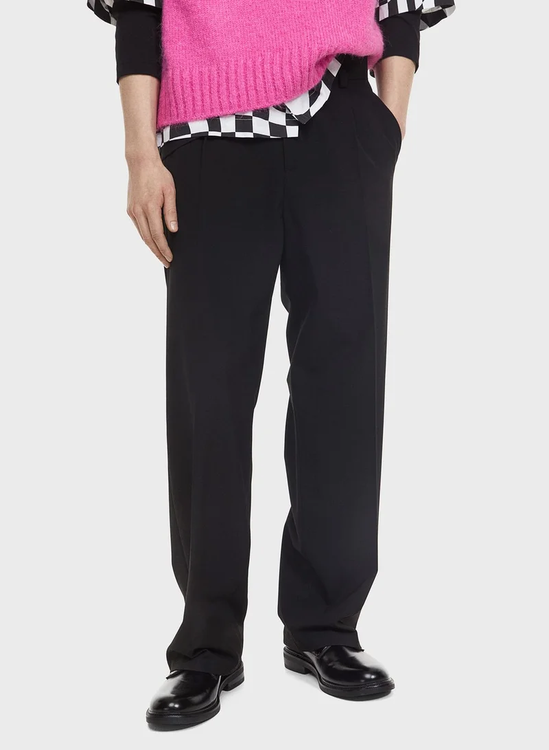 H&M Loose Fit Tailored Trousers
