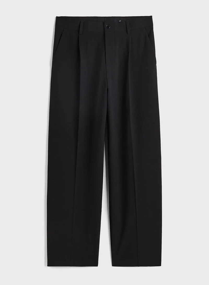H&M Loose Fit Tailored Trousers