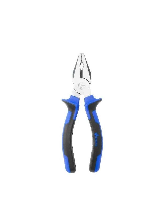 VTOOLS 6 Inch Combination Pliers with Black Polished Finish - Image 5