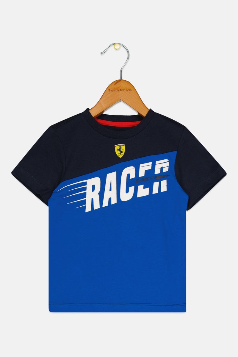 Scuderia Ferrari Toddlers Boy Short Sleeve Graphic Print T-Shirt, Multicolor - Image 1