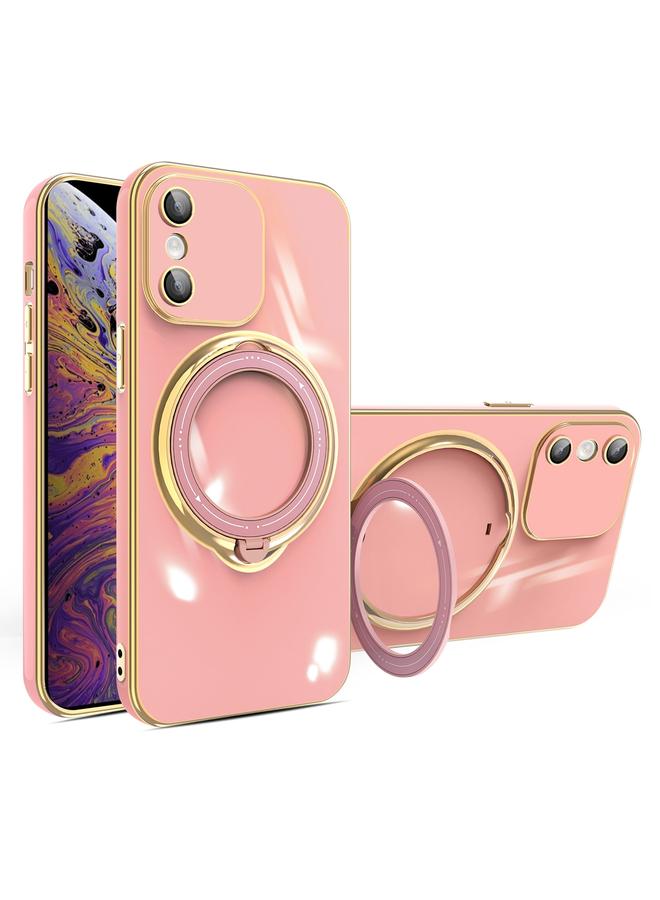 S-TOP Case For iPhone XS / X Multifunction Electroplating MagSafe Holder Phone Case - Image 1