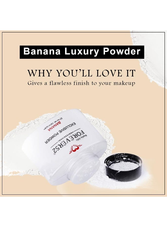 Daily Life Forever52 EXCLUSIVE BANANA Makeup Setting Loose White Powder Long-lasting Coverage Reduces Shine, Matte Finish Look- 42g - Image 3