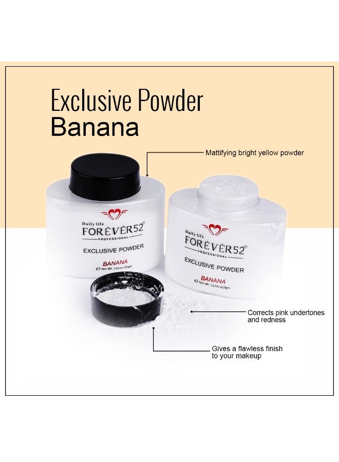 Daily Life Forever52 EXCLUSIVE BANANA Makeup Setting Loose White Powder Long-lasting Coverage Reduces Shine, Matte Finish Look- 42g - Image 4