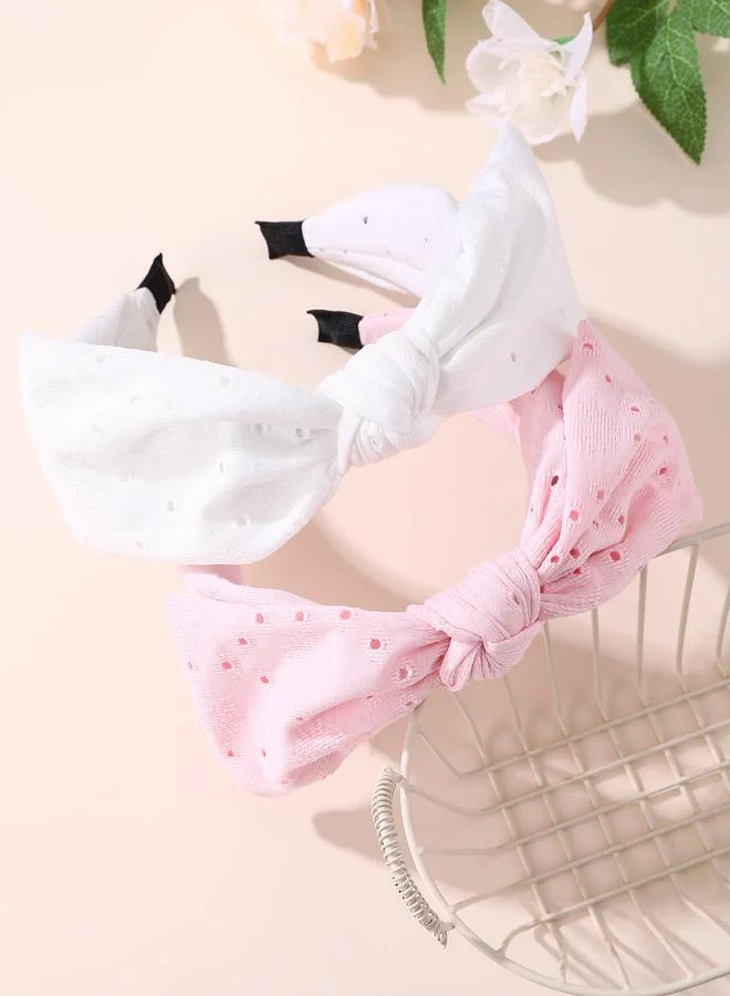 تايك تو Set of 2 - Eyelet Bow Headband