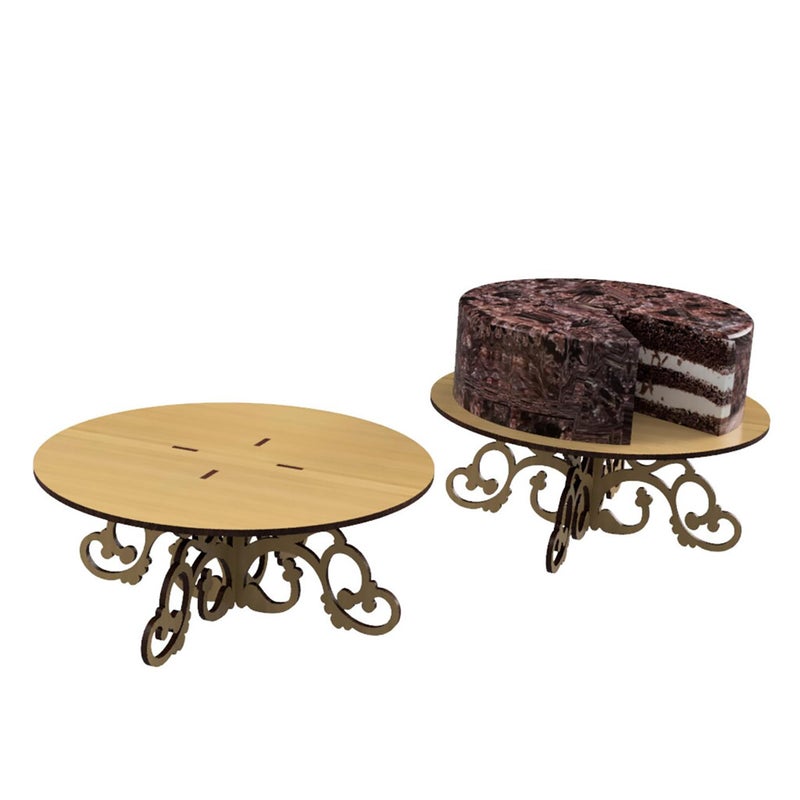 American-Elm American Elm Decorative Cake Stand - Beautiful Cake Holder for Stunning Celebrations & Storefront Showcases | Elegant Dessert Display Stand for Weddings, Parties, Birthdays, and Special Occasions  - Image 1