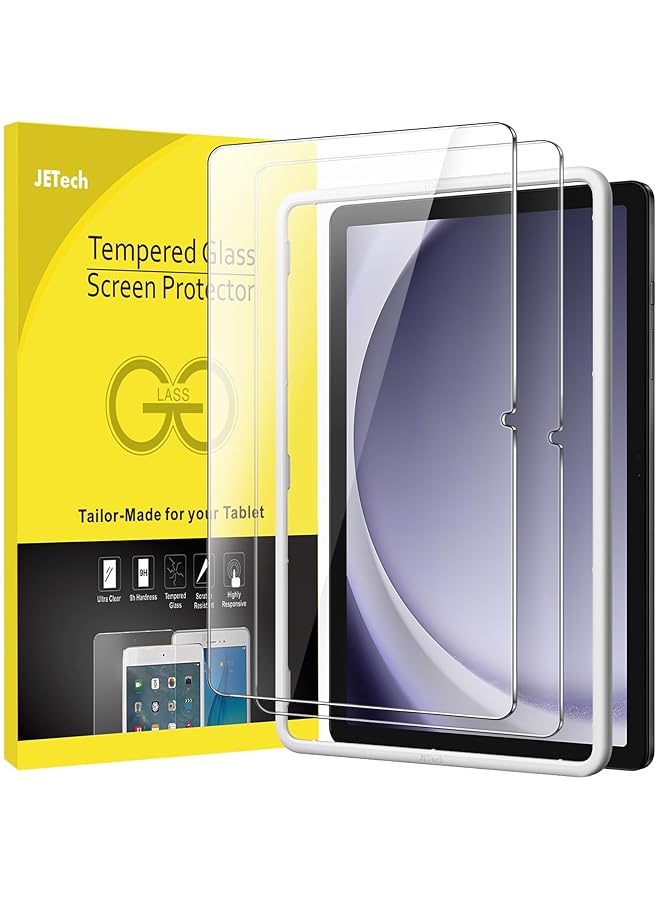 جي تيك واقي شاشة لهاتف سامسونج جالاكسي تاب A9 بلس A9 بلس 11 بوصة 2023 مع إطار سهل التركيب من الزجاج المقسى عالي الدقة شفاف 2 عبوة - Image 1