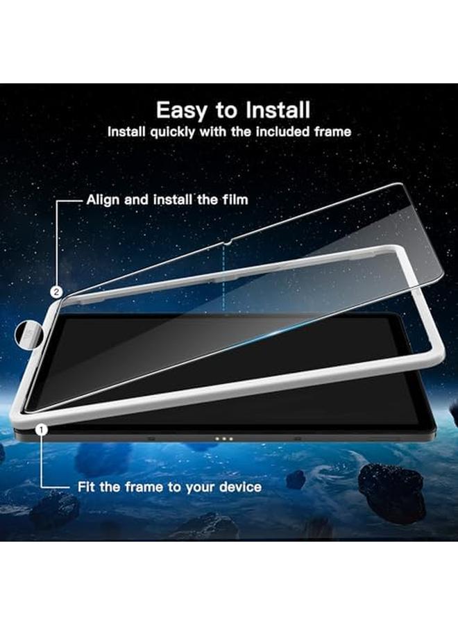جي تيك واقي شاشة لهاتف سامسونج جالاكسي تاب A9 بلس A9 بلس 11 بوصة 2023 مع إطار سهل التركيب من الزجاج المقسى عالي الدقة شفاف 2 عبوة - Image 3