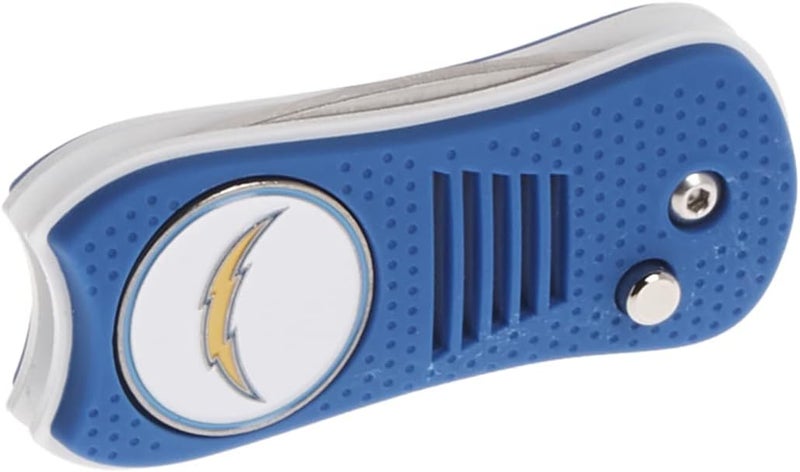 Team Golf NFL Switchblade Divot Tool with Double-Sided Magnetic Ball Marker, Features Patented Single Prong Design, Causes Less Damage to Greens, Switchblade Mechanism - Image 2