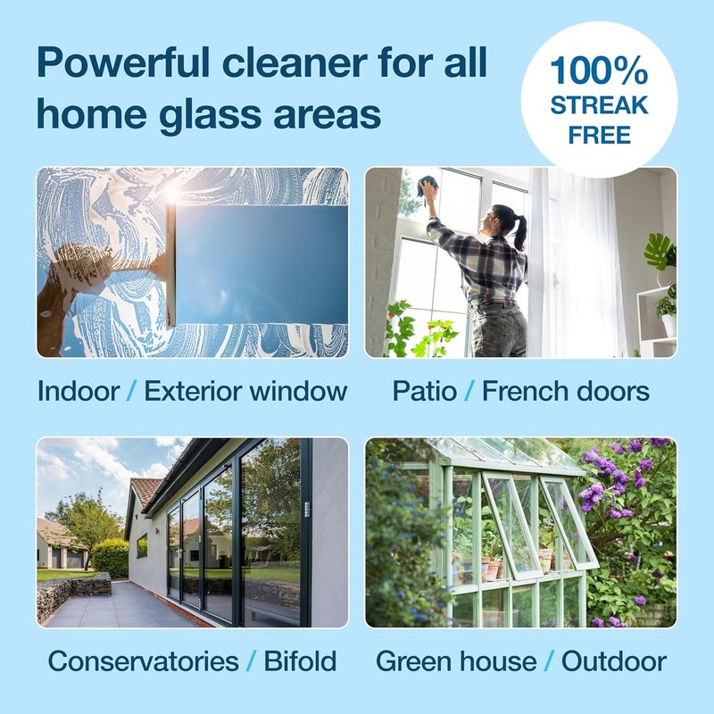 HG Window Cleaner Concentrate, Professional Streak-Free Shine – 500ml - Image 4