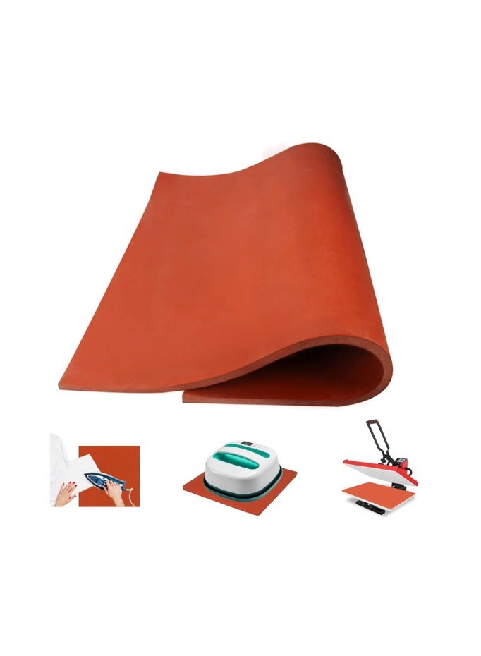 Kalon 40x60CM Silicone Heat Press Mat Pad  Heat Transfer Sublimation transfer printing Rubber-Red - Image 1