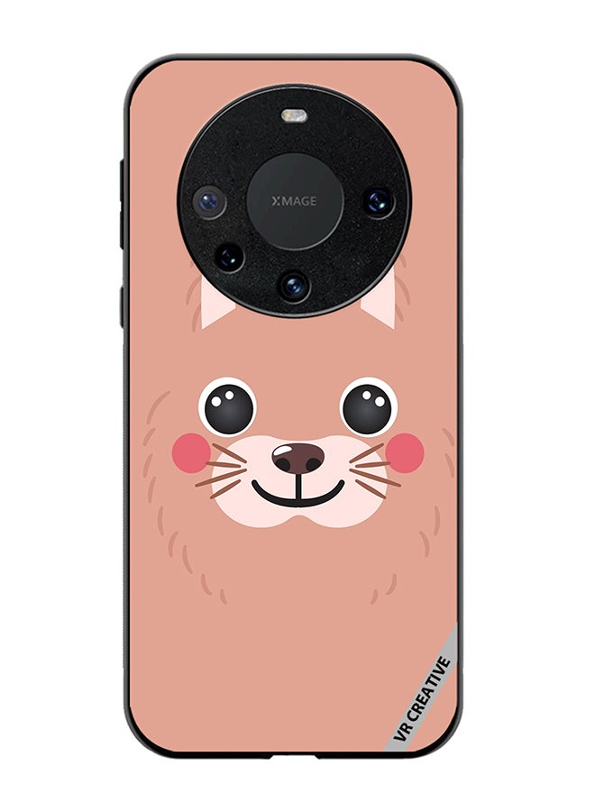 VR CREATIVE Protective Case Cover For Huawei Mate 60 Pro Lama Cartoon Face Design Multicolour - Image 1