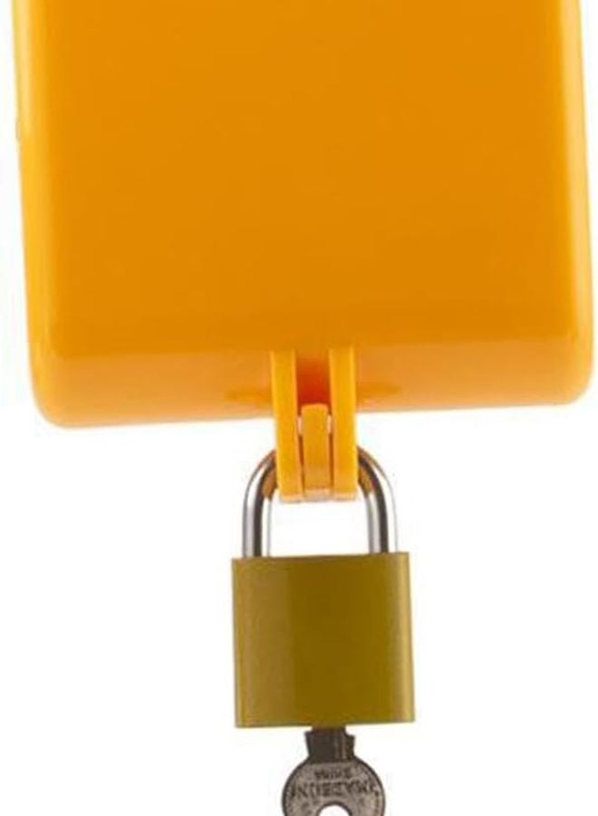Yellow Tap Padlock Hose Lock Outdoor Faucet Cover For Park School Garden Yard - Image 1