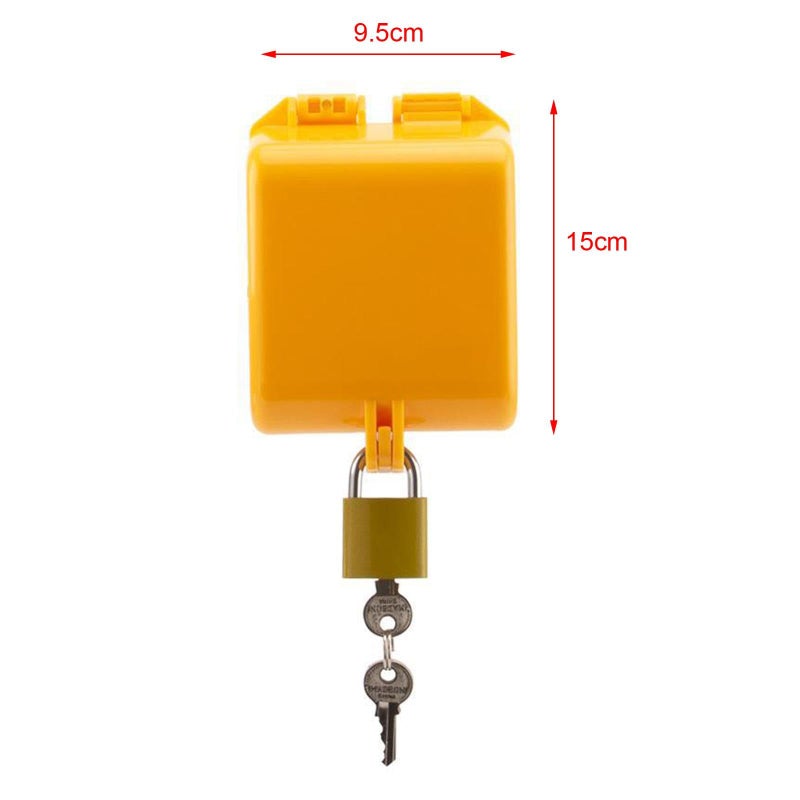 Yellow Tap Padlock Hose Lock Outdoor Faucet Cover For Park School Garden Yard - Image 4