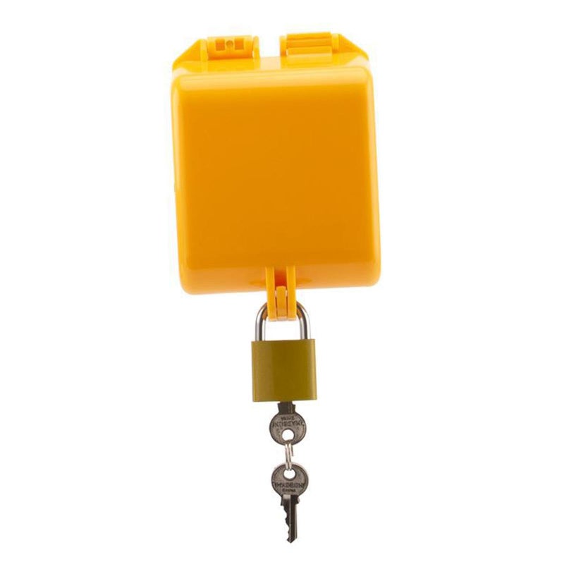 Yellow Tap Padlock Hose Lock Outdoor Faucet Cover For Park School Garden Yard - Image 2