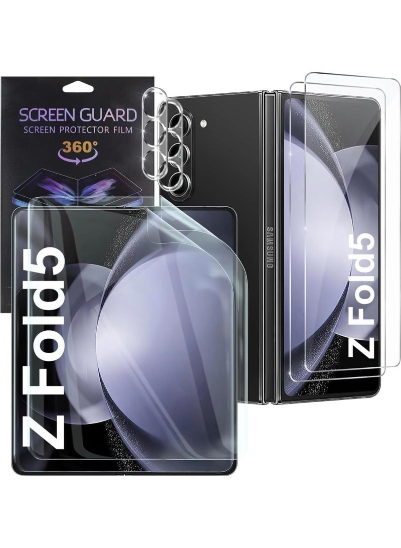 Fekra 4 in 1 Screen Protector for Samsung Galaxy Z Fold 5 5G, Premium Folding 3D Soft Protective Film High Definition Full Coverage for Galaxy Z Fold 5 2023 - Image 1
