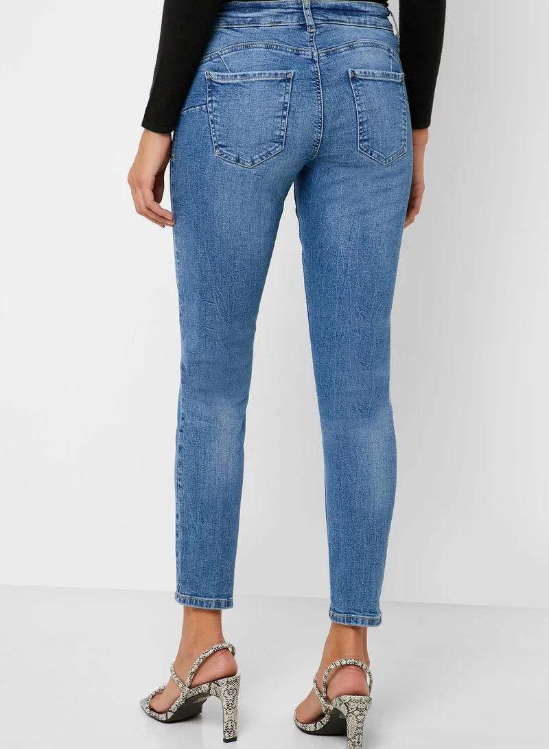 Reserved Bleached Skinny Jeans
