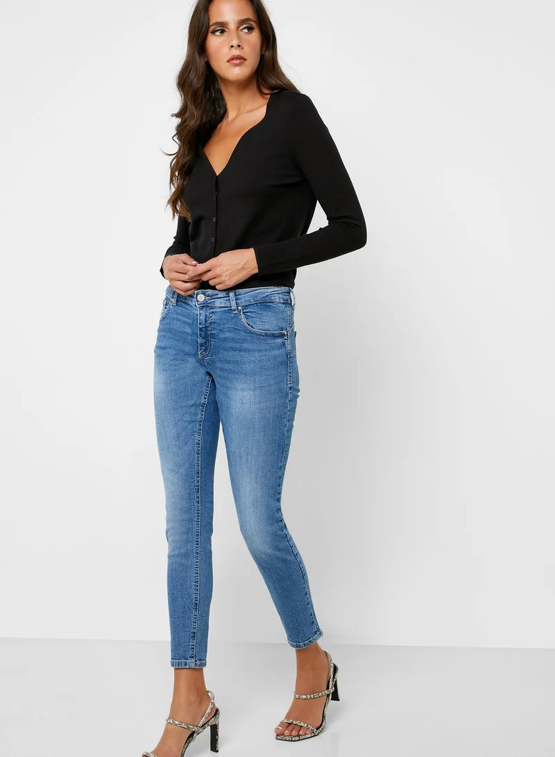 Reserved Bleached Skinny Jeans