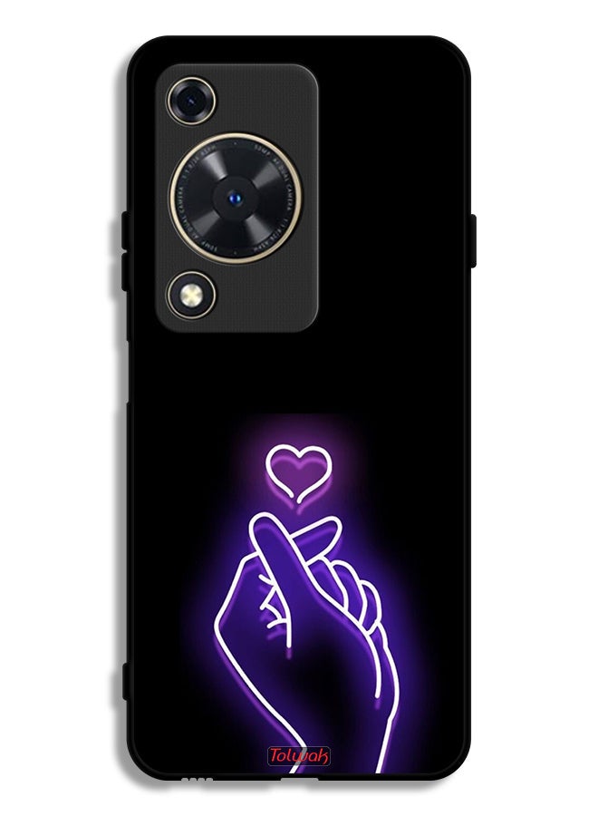 Tolwak Huawei Nova Y63 Protective Case Cover Snap Small Heart