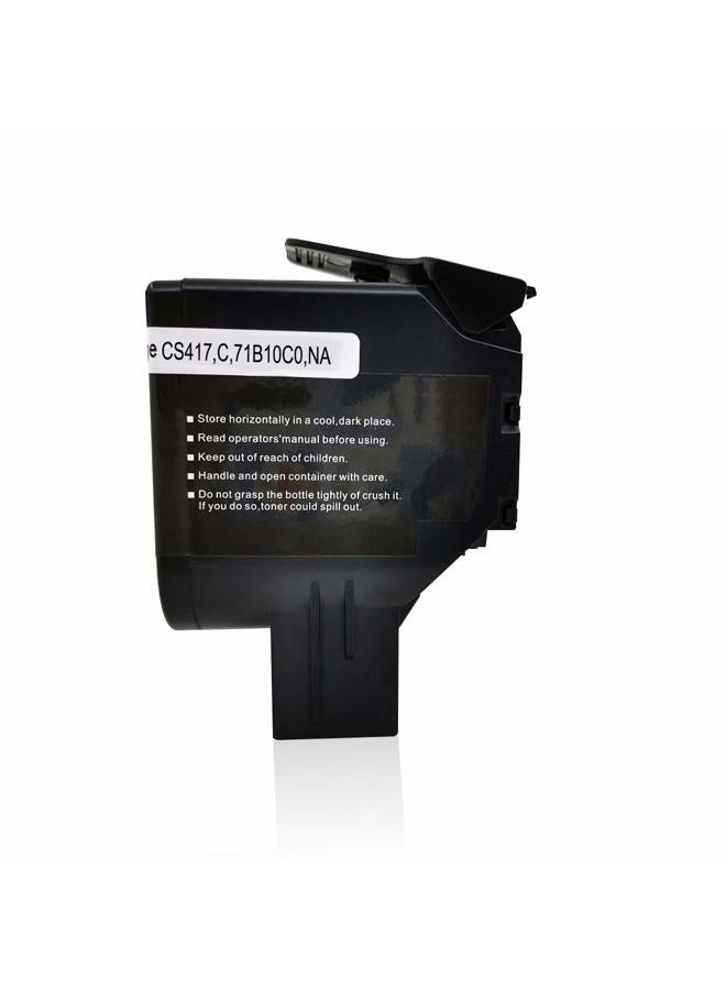 VICTORSTAR خراطيش حبر متوافقة بأربعة ألوان CS317 CX317 CS417 CX417 CS517 CX517 سعة قياسية 3000 صفحة أسود، 2300 صفحة ألوان CMY لطابعة ليكسمارك CS317dn CX317dn CS417dn CX417de CS517de CX517de - Image 3