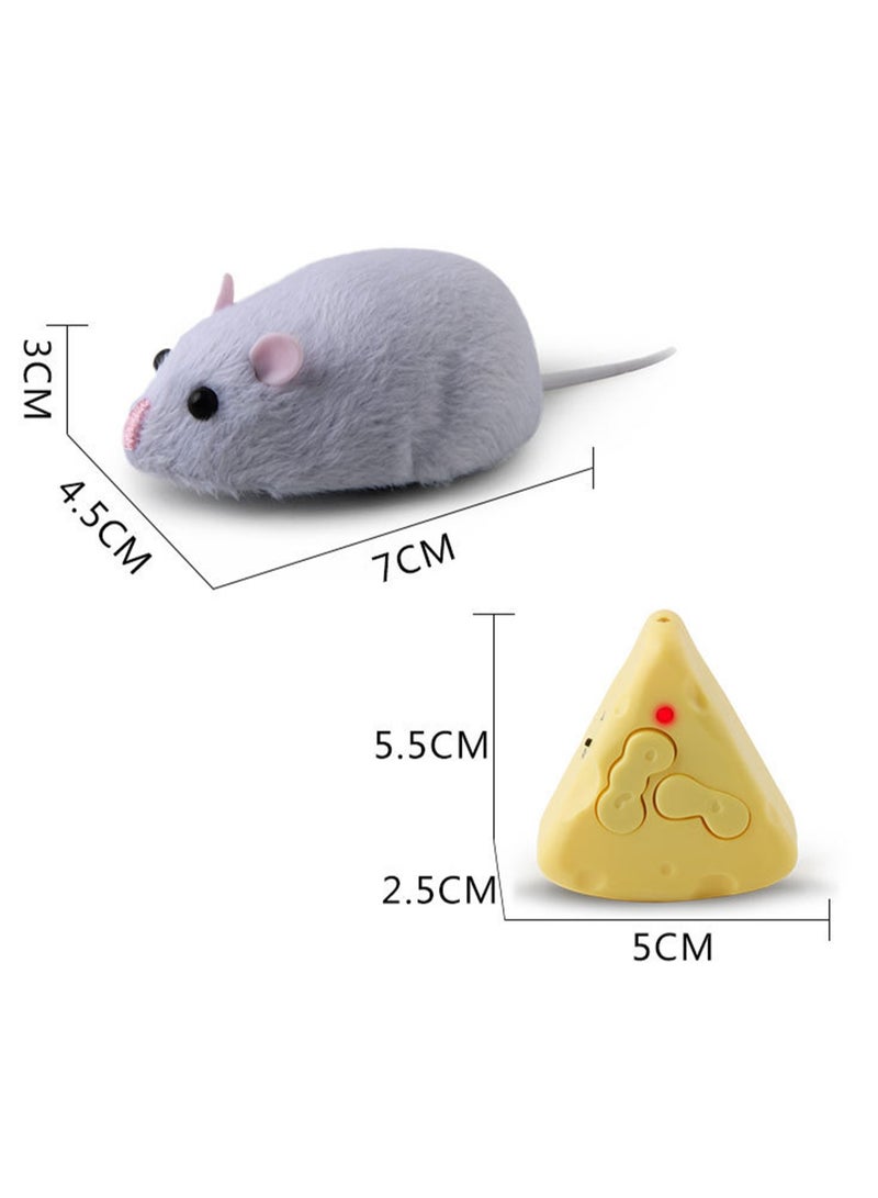 Cat Toys Simulation Infrared Electric Remote Control Mouse Model Novel and Unique Mouse Tricky Toy (Light Purple)  - Image 2