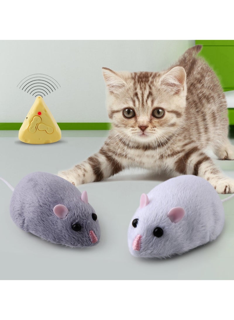Cat Toys Simulation Infrared Electric Remote Control Mouse Model Novel and Unique Mouse Tricky Toy (Light Purple)  - Image 3