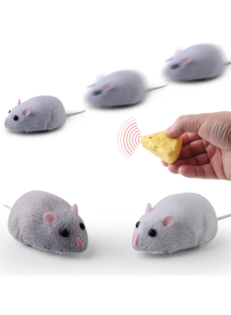 Cat Toys Simulation Infrared Electric Remote Control Mouse Model Novel and Unique Mouse Tricky Toy (Light Purple)  - Image 4