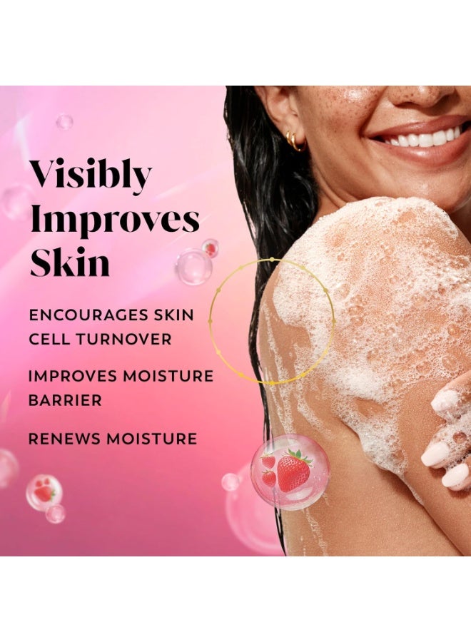 Olay Olay Body Wash for Women, Intensely Hydrating, Pro-Hyaluronic Acid Serum Complex, Renews Moisture, Vitamin B3 Lameller Technology, For All Skin Types, Strawberry Summer Fizz Scent, 20 fl oz - Image 3