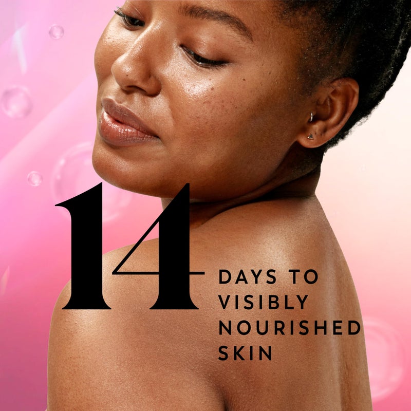 Olay غسول الجسم أولاي للنساء، مرطب بشكل مكثف، مركب سيروم حمض الهيالورونيك، يجدد الرطوبة، تقنية لاميلر فيتامين ب3، لجميع أنواع البشرة، رائحة الفراولة الصيفية، 20 أونصة سائلة - Image 5