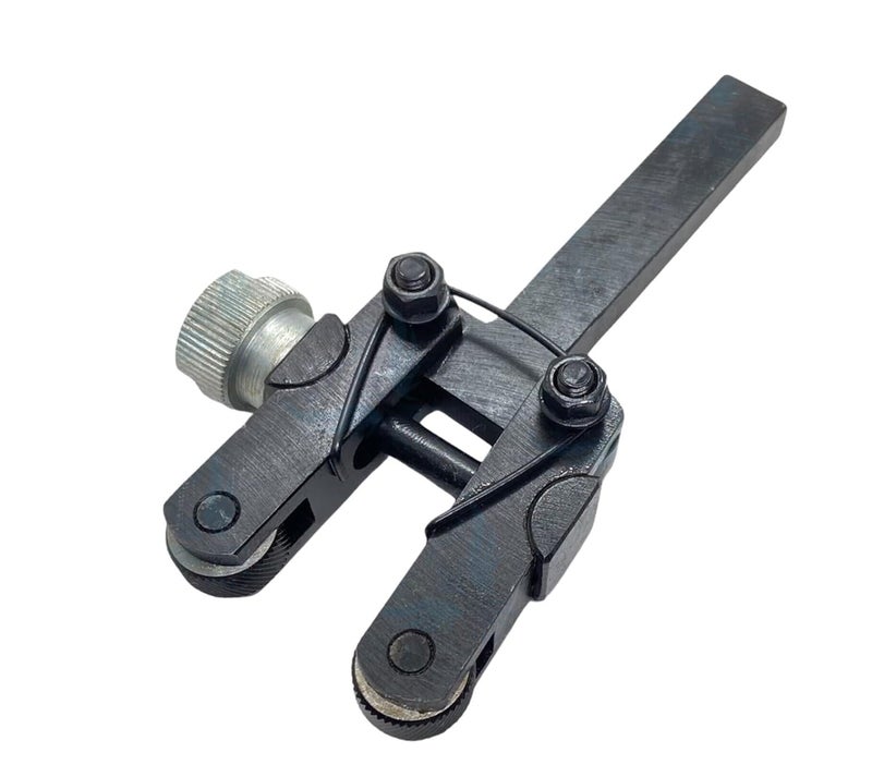 KNURLING TOOL HOLDER CLAMP TYPE 2" Capacity for Lathes+ 2 Spare Knurls - Image 1