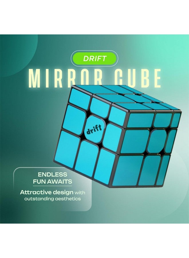 Cubelelo Drift 3x3 Mirror Blue (Tiled) Magnetic Speedcube | Premium New Version Shape-Shifting Puzzle | Ideal for Kids Ages 6 & Above | Durable, Smooth & Fast Design for Quick Turnings - Image 2