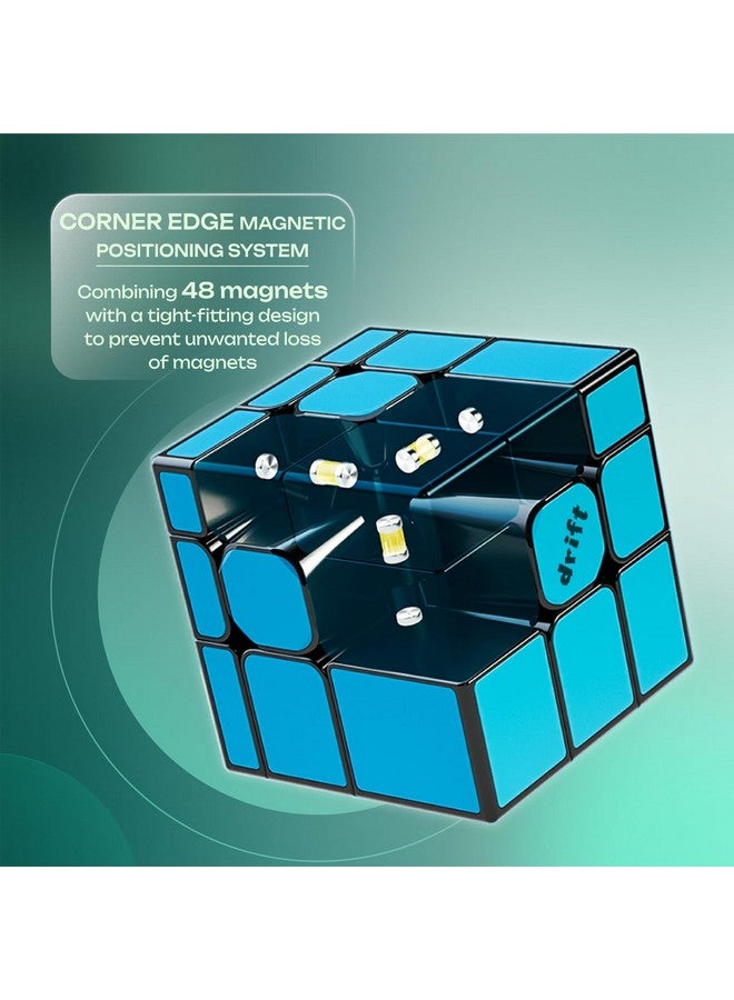 Cubelelo Drift 3x3 Mirror Blue (Tiled) Magnetic Speedcube | Premium New Version Shape-Shifting Puzzle | Ideal for Kids Ages 6 & Above | Durable, Smooth & Fast Design for Quick Turnings - Image 5