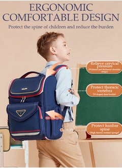DUNISO Kids School Backpack Large Capacity School Bag Toddler Waterproof Lightweight Kids Backpack with Ergonomic Design, Adjustable Padded Straps Book Bag with Back Reflective Strip for Kids Grades 3-6  - Image 2