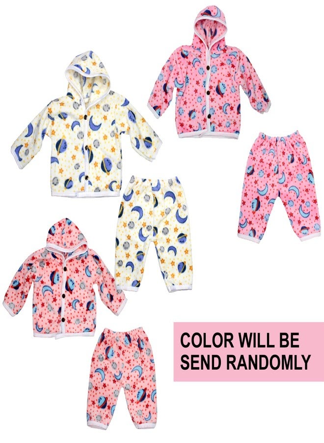 بوكسو طقم ملابس شتوية مخملي للأطفال من BOXO، بنين وبنات، يحافظ على الدفء، مطبوع عليه رسومات كرتونية (من 0 إلى 3 أشهر)، قطعة واحدة - Image 4