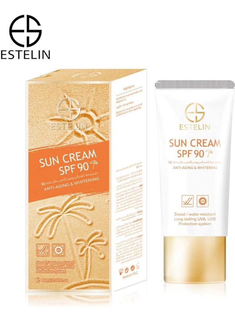 ESTELIN Anti-Aging & Whitening Sun Cream SPF 90 Multicolour 60ml