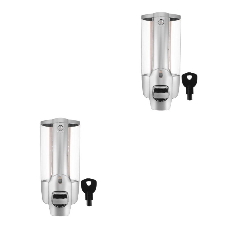 2 pcs 350ML Soap Dispenser Wall Mounted Hand Liquid Soap Press Dispenser for Home Hotel - Image 5