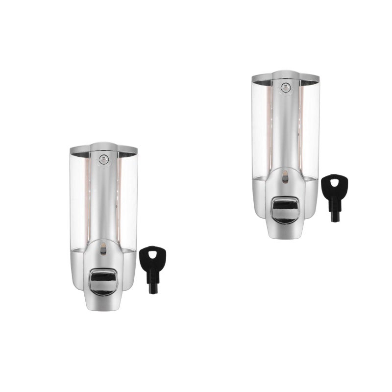 2 pcs 350ML Soap Dispenser Wall Mounted Hand Liquid Soap Press Dispenser for Home Hotel - Image 1