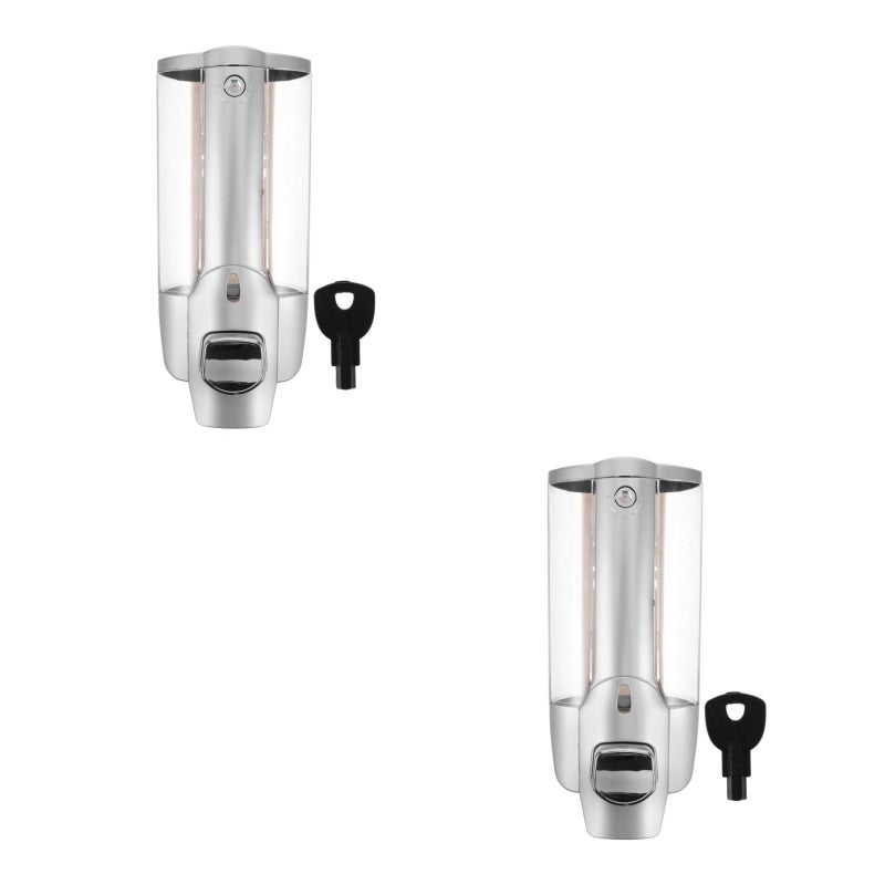 2 pcs 350ML Soap Dispenser Wall Mounted Hand Liquid Soap Press Dispenser for Home Hotel - Image 4