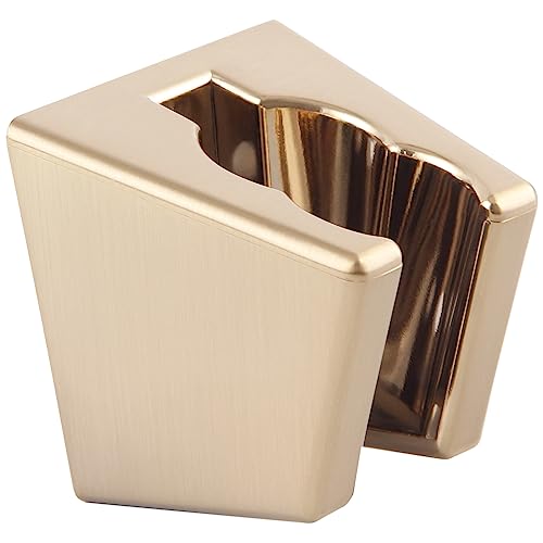 Aomasi Hand Held Shower Bracket with Two Slot, Aomasi Handheld Shower Head Hose Hanger, ABS Plastic Bidet Sprayer Handle Holder Wall Mount, Brushed Gold - Image 1