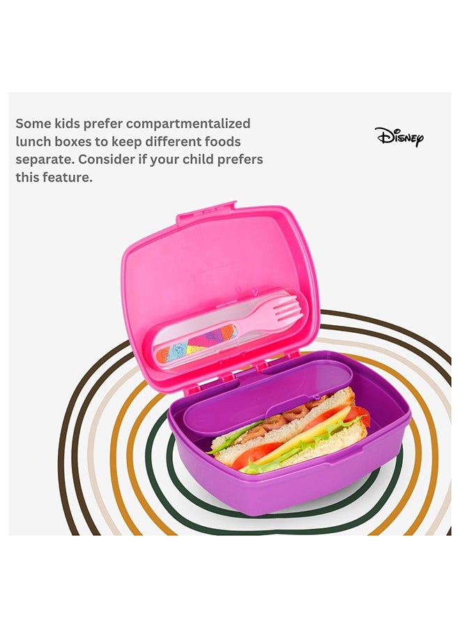 Disney صندوق شطائر ممتع مع أدوات الطعام أميرات ديزني زاهي وجريء - Image 5